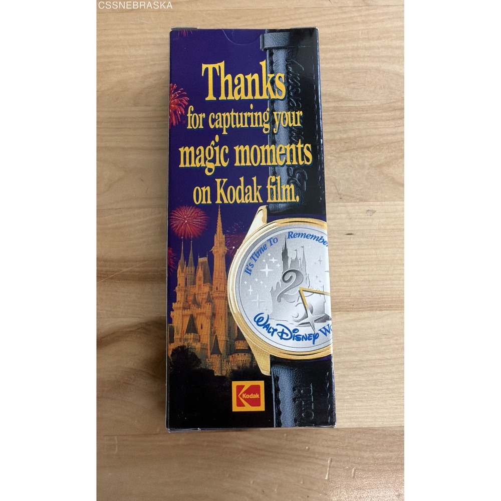 Vintage 1996 Walt Disney World 25th Anniversary Watch Kodak Promo New Old Stock